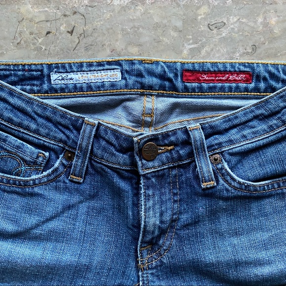 Sam and Billy Jeans - Low Straight Leg - Size 25R - Picture 3 of 6
